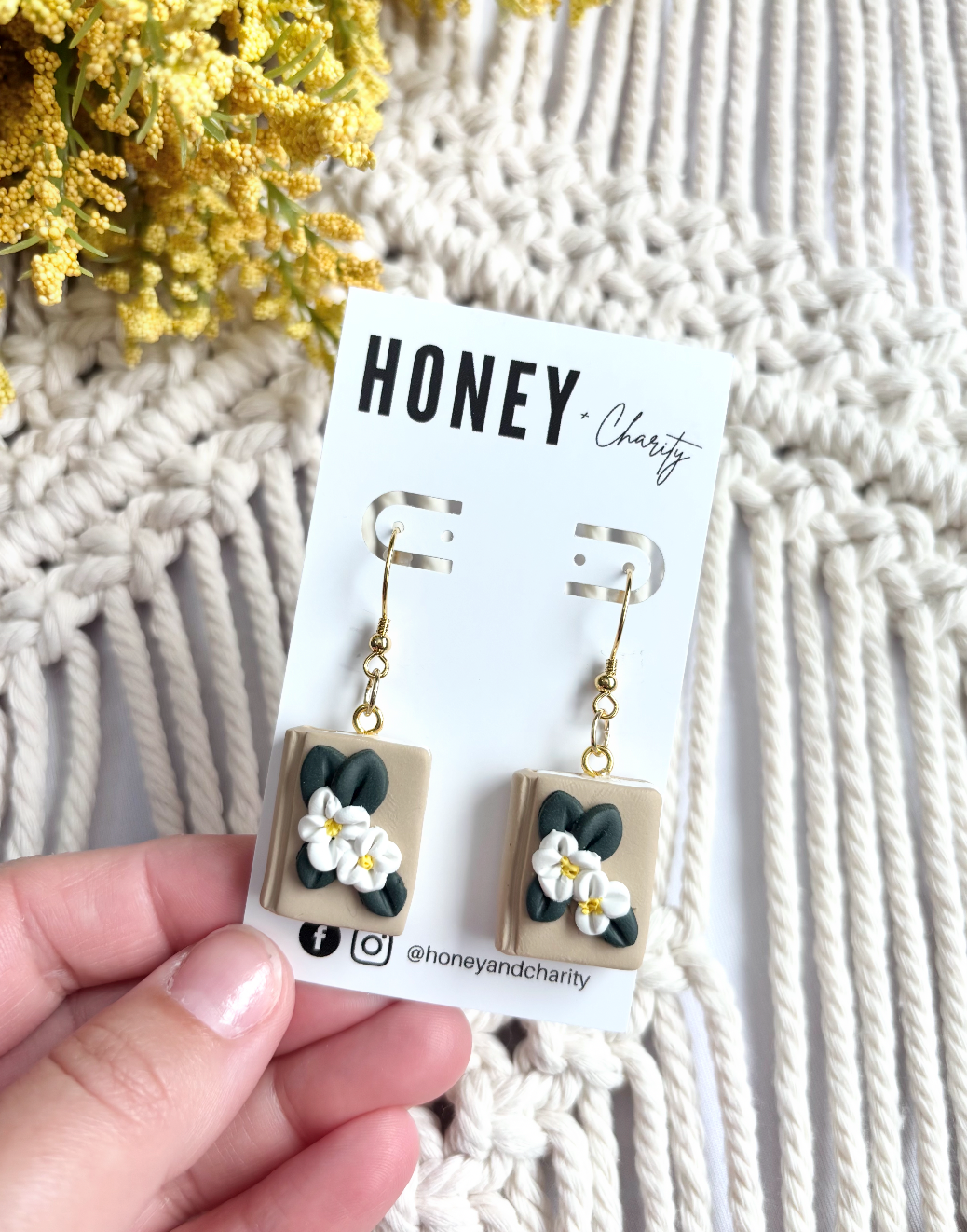 Floral Book Dangles