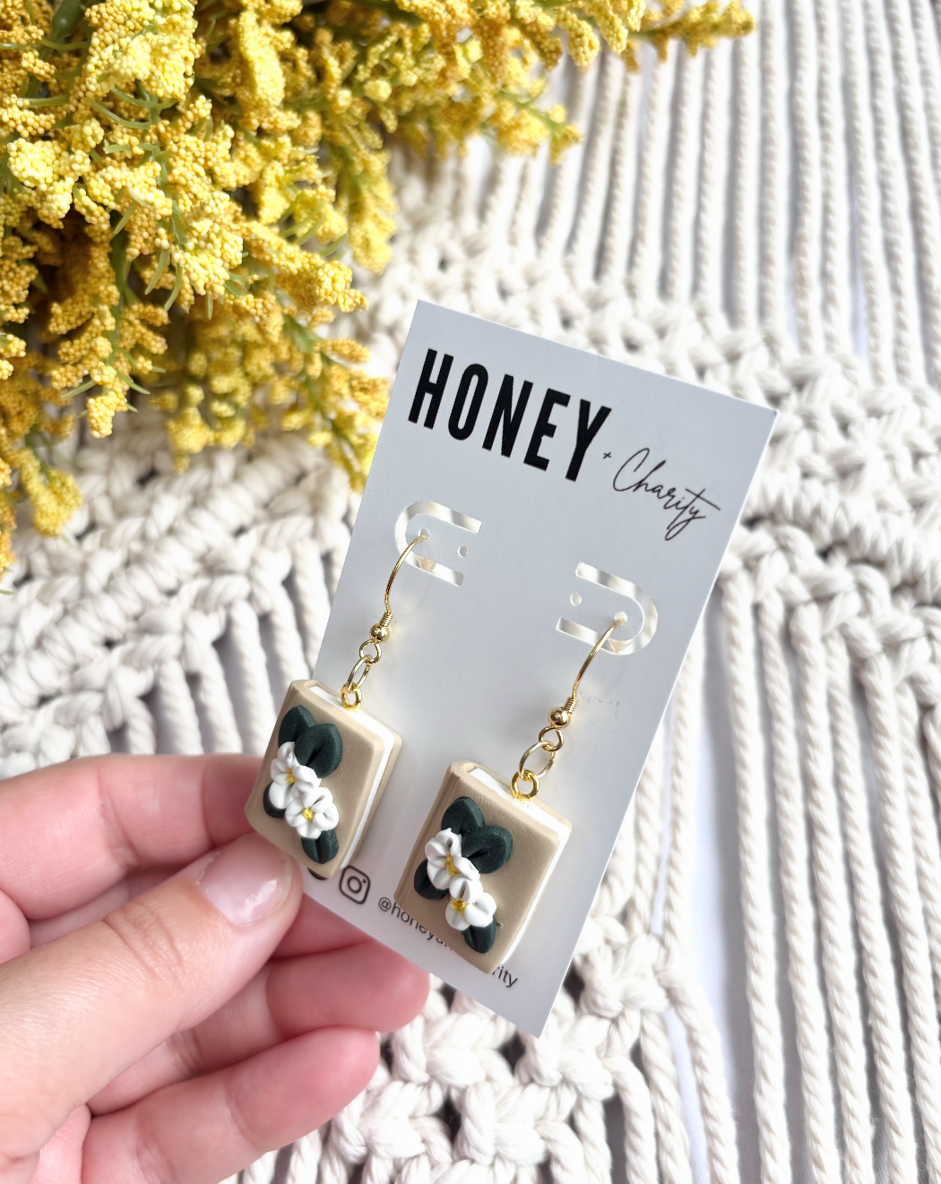 Floral Book Dangles