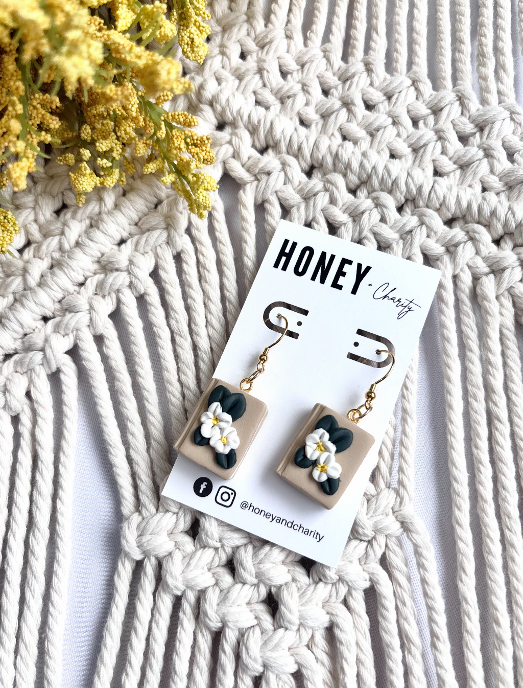 Floral Book Dangles