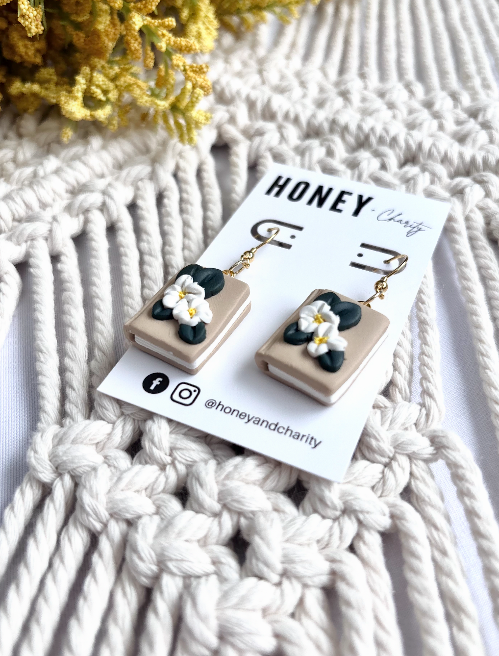 Floral Book Dangles