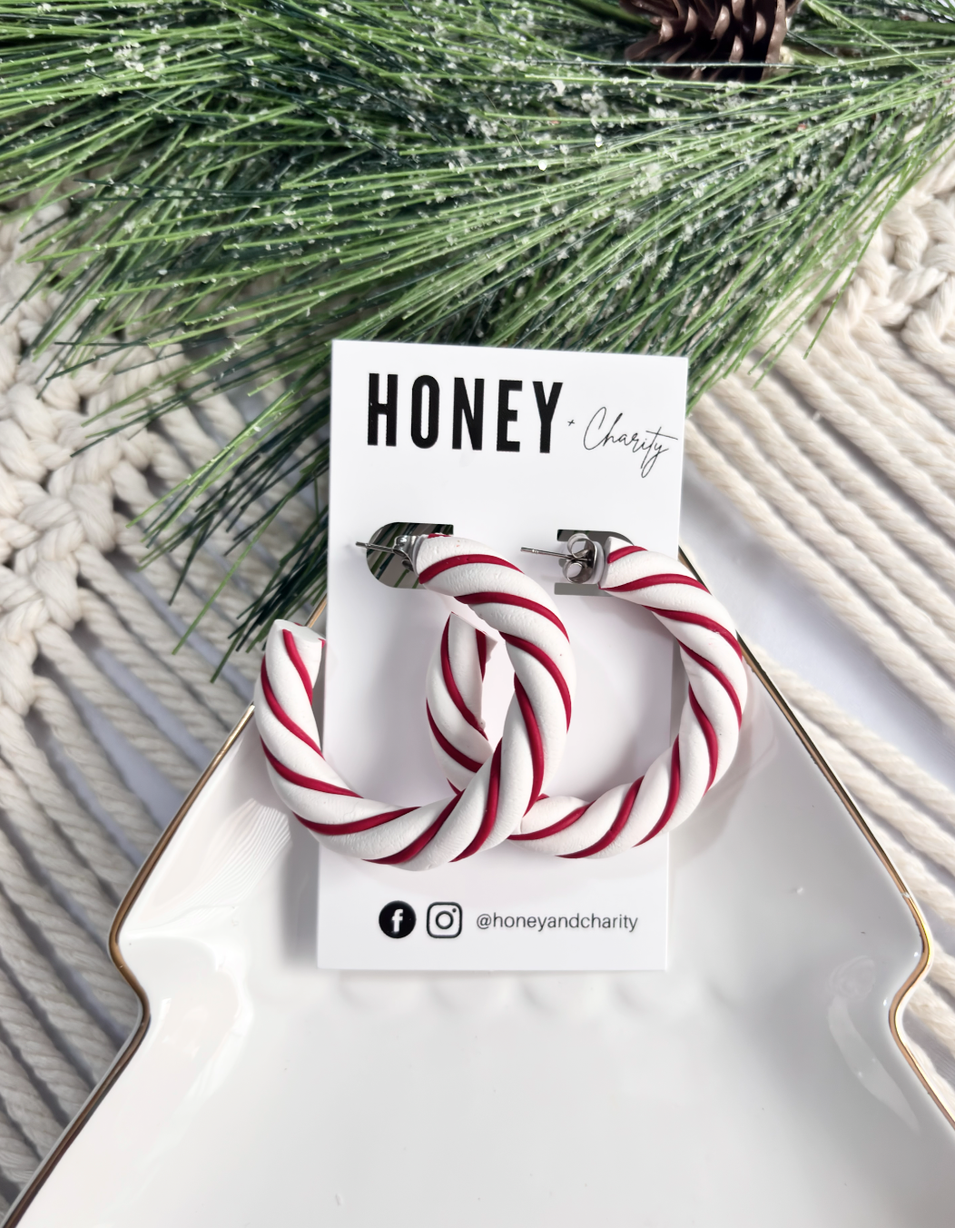 Candy Cane Hoops
