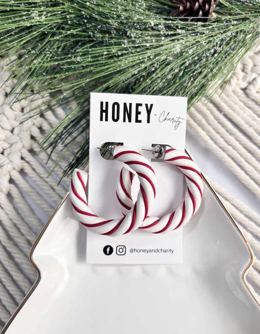 Candy Cane Hoops
