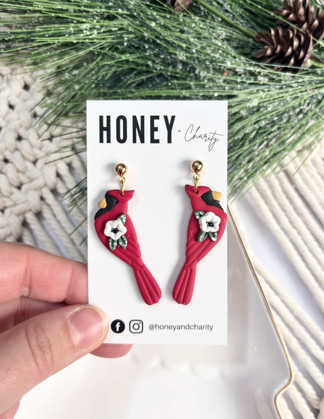 Christmas Cardinal Dangles