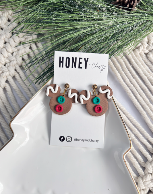 Gingerbread Mouse Dangles