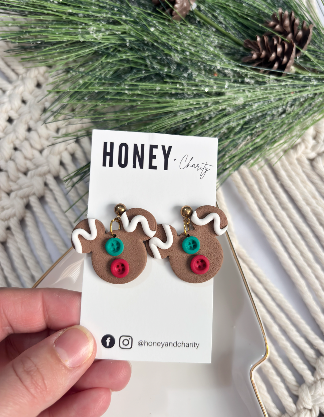 Gingerbread Mouse Dangles