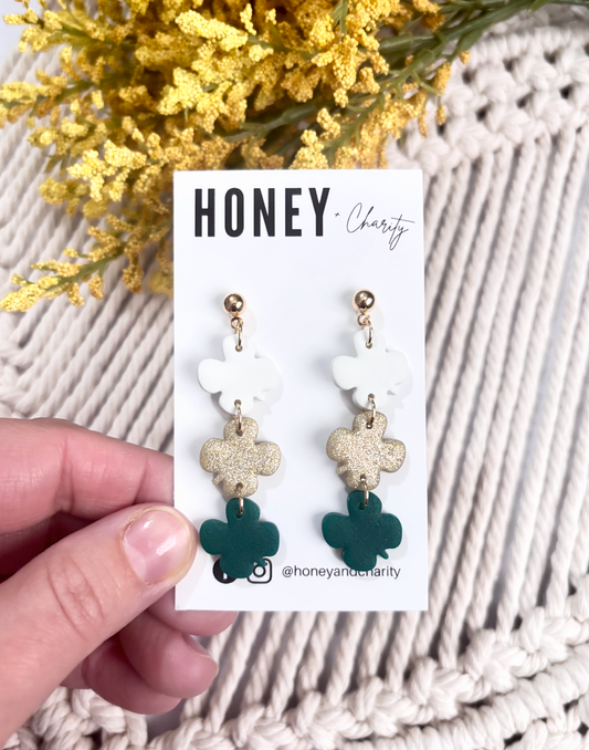3 Tier Clover Dangles