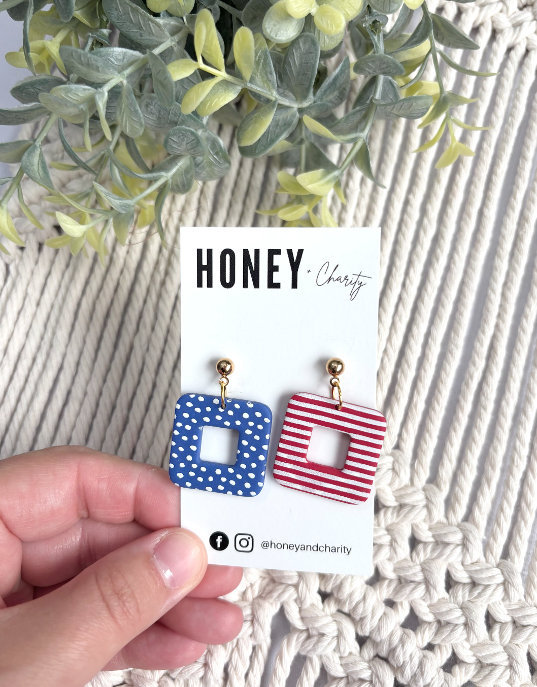 Square America Dangles